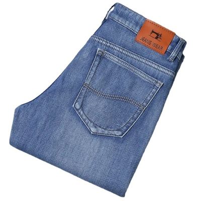 Autumn Men's Skinny Jeans in Lightweight Stretch Denim Fabric for Breathable Movement