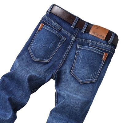 Comfortable and Stylish XMAMLON RTS Straight Fashion Jeans for Men in Regular Demin