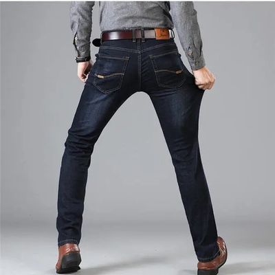 Mid lightweight  Waist Type Men's Summer Thin Straight Loose Jeans