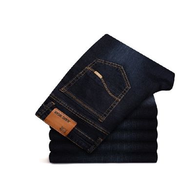 Mid lightweight  Waist Type Men's Summer Thin Straight Loose Jeans