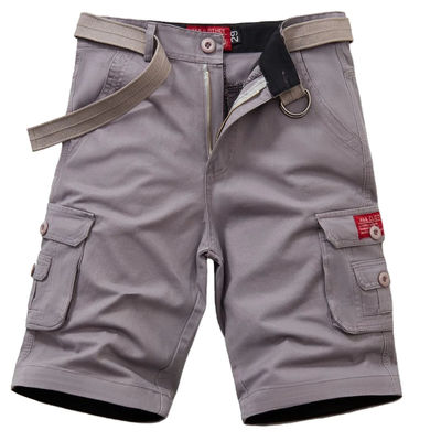 Men's Cargo Shorts Thick Cotton Material in Loose Fit with Multi-Pocket Convenience
