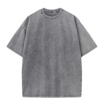 Round Neck Vintage Graphic T-shirts 100% Cotton Wash Plus Size T-shirts For Men Print