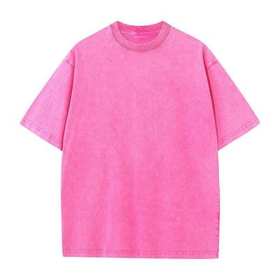 Round Neck Vintage Graphic T-shirts 100% Cotton Wash Plus Size T-shirts For Men Print