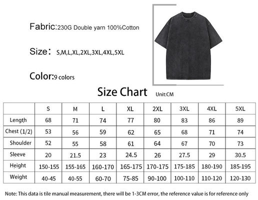 Round Neck Vintage Graphic T-shirts 100% Cotton Wash Plus Size T-shirts For Men Print