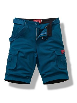 Men's Cargo Shorts Thick Cotton Material in Loose Fit with Multi-Pocket Convenience