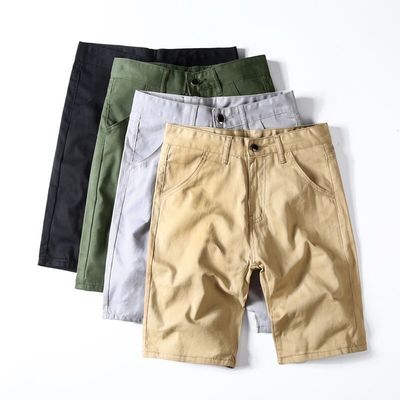 Polyester Fabric Loose Fit Men's Workout Shorts with Simple and Solid Color Design