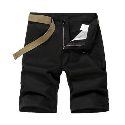 Polyester Fabric Loose Fit Men's Workout Shorts with Simple and Solid Color Design