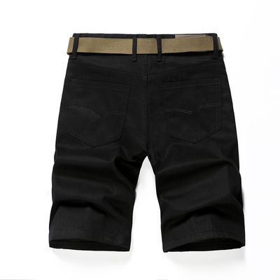 Polyester Fabric Loose Fit Men's Workout Shorts with Simple and Solid Color Design