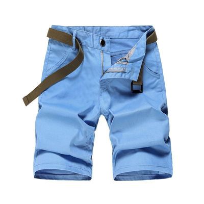 Polyester Fabric Loose Fit Men's Workout Shorts with Simple and Solid Color Design