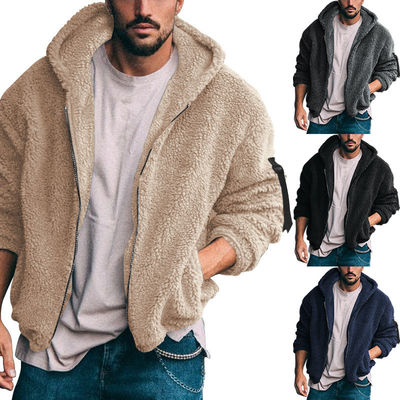 Double-sided Arctic Velvet jacket for men featuring windproof and cotton material