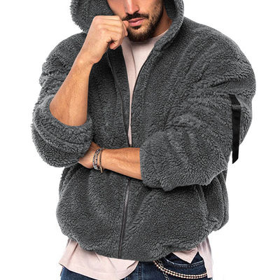 Double-sided Arctic Velvet jacket for men featuring windproof and cotton material