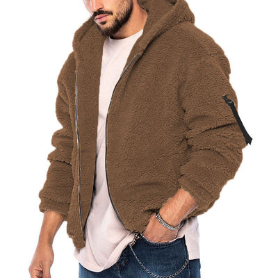 Double-sided Arctic Velvet jacket for men featuring windproof and cotton material
