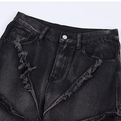 Bagi Men's Denim Jeans in XMAMLON RTS with Zip Placket Fly Opening and Damage Blue