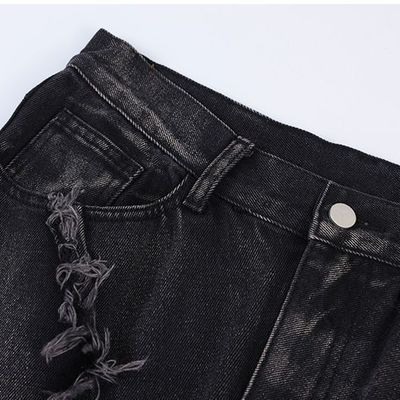 Bagi Men's Denim Jeans in XMAMLON RTS with Zip Placket Fly Opening and Damage Blue