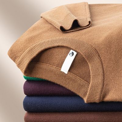 Men's Merino Wool Knitwear Stylish Lyocell Jumper Custom Solid Pullover Cashmere Cardigan