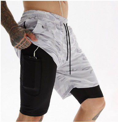 Chemical Fiber Blending Men's Elastic Waist Shorts for Quick Dry and Custom Print