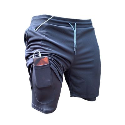 Chemical Fiber Blending Men's Elastic Waist Shorts for Quick Dry and Custom Print