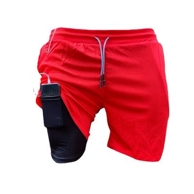 Chemical Fiber Blending Men's Elastic Waist Shorts for Quick Dry and Custom Print