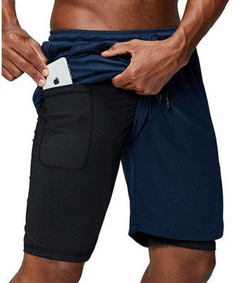 Chemical Fiber Blending Men's Elastic Waist Shorts for Quick Dry and Custom Print