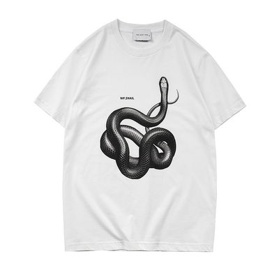 Gender-Neutral 3D Printed Snake Loose T-shirt for Street Fashion in Various Sizes
