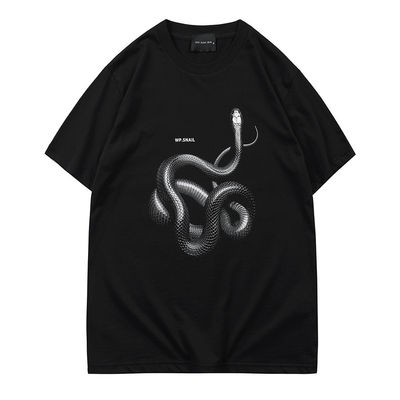 Gender-Neutral 3D Printed Snake Loose T-shirt for Street Fashion in Various Sizes