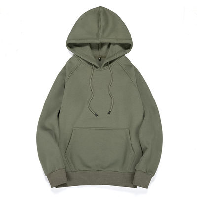 Men's Plus-size Hooded Sweatshirt Winter Streetman Loose White Fleece with Custom Print