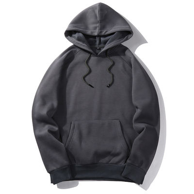 Men's Plus-size Hooded Sweatshirt Winter Streetman Loose White Fleece with Custom Print