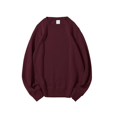 Custom 300g Double-sided Knitted Crew-neck Men's Hoodies Sweatshirts for Winter Health