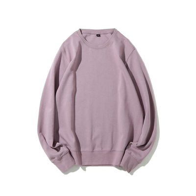 Custom 300g Double-sided Knitted Crew-neck Men's Hoodies Sweatshirts for Winter Health