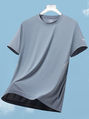 Sporty Style Custom Logo Polyester Spandex Oversized White T-shirts for Men