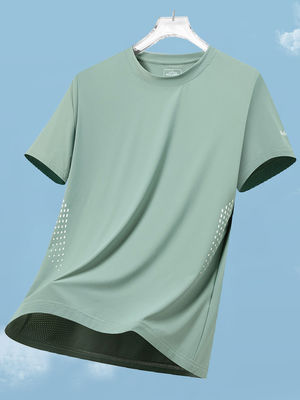 Sporty Style Custom Logo Polyester Spandex Oversized White T-shirts for Men