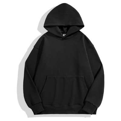 Winter Plain Hoodies Men's Hoodie Thick Tight Fleece Drop Shoulder Hoodie Cotton XS-4XL 480g