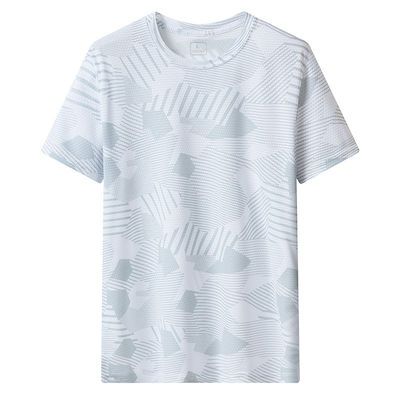 Summer UPF 50 UV Printed Tee Shirt Custom Logo Boxy Gym Streetwear for Men and Women