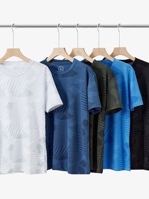 Summer UPF 50 UV Printed Tee Shirt Custom Logo Boxy Gym Streetwear for Men and Women