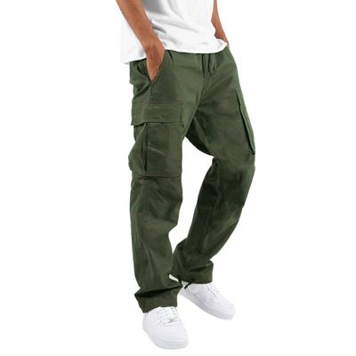 Others Wash Pure Cotton Men's Cargo Kurta Formal Pants for Tactical Hiking by XMAMLON