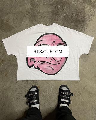 Men's and Women's Oversized T-shirts with Custom RTS Graphic Print in 100% Cotton