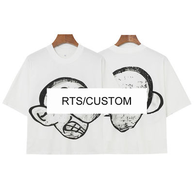 Men's and Women's Oversized T-shirts with Custom RTS Graphic Print in 100% Cotton