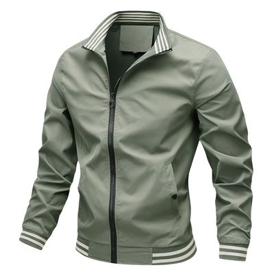 2023 Mens Polyester Cotton Padded Coat Bomber Regular Length Weaving Method Woven