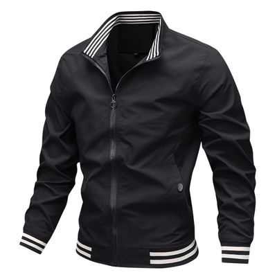 2023 Mens Polyester Cotton Padded Coat Bomber Regular Length Weaving Method Woven