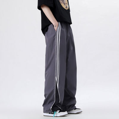 Loose Fit Polyester/Cotton Jogger Pants with Elastic Waistband by XMAMLON Designer