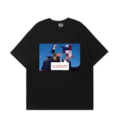 Sustainable Cotton Tshirt for Men STREETWEAR Style Antiwrinkle Tshirts Cartoon Pattern