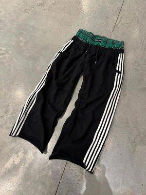 Streetwear Fashion Double Waist XMAMLON RTS Men's Sweatpants with Drawstring Closure