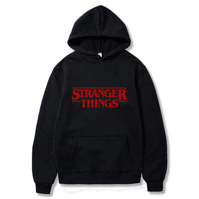 Breathable Unlined Plain Black Hoodie for Regular Sleeve Style Oversized Tracksuit