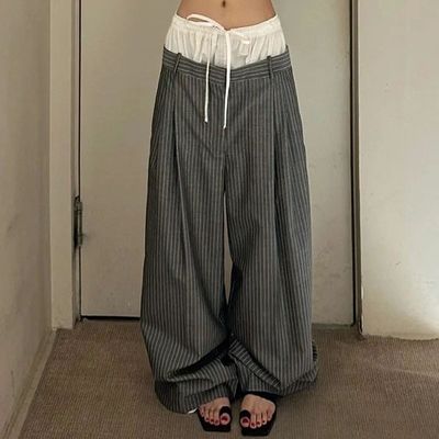 Other Logo Double Waist Suit Pants For Women's Sets women clothing Sweatpants trouser