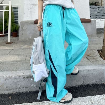 Vintage Decoration 95% Polyester Tracksuit For Women's Men Summer Sportswear Trousers