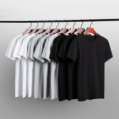 Sports Plain T Shirts in Bulk Mens O-neck T-shirts Fabric Type Knitted Item No. 180