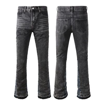 Windproof Loose Fit Denim Pants for Men's Cargo Carpenter Trousers