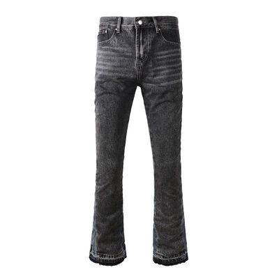 Windproof Loose Fit Denim Pants for Men's Cargo Carpenter Trousers