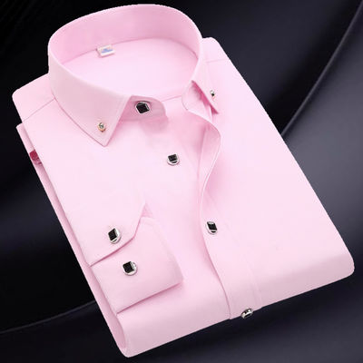 GALLERY White Long Sleeve Business Unisex Camisas Oversize Formal Shirts For Men's Polo Shirt clothes
