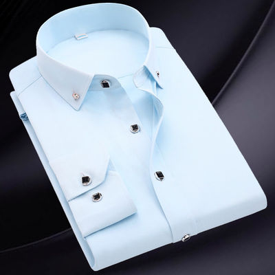 GALLERY White Long Sleeve Business Unisex Camisas Oversize Formal Shirts For Men's Polo Shirt clothes